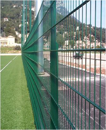 Забор из сетки с двойным прутком